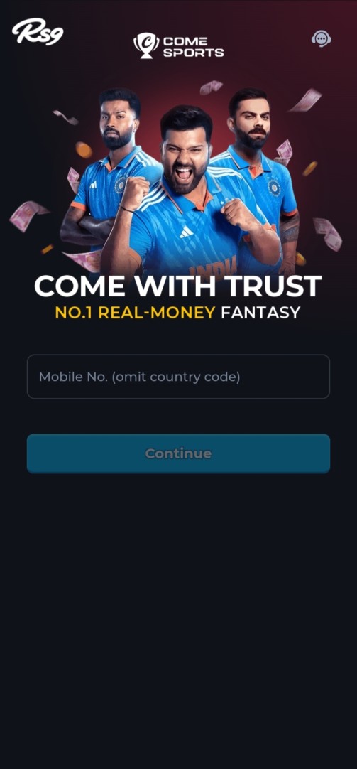 RS9 Game APK mobile gaming app interface